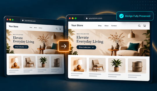 What happens to your store design when you migrate to Shopify