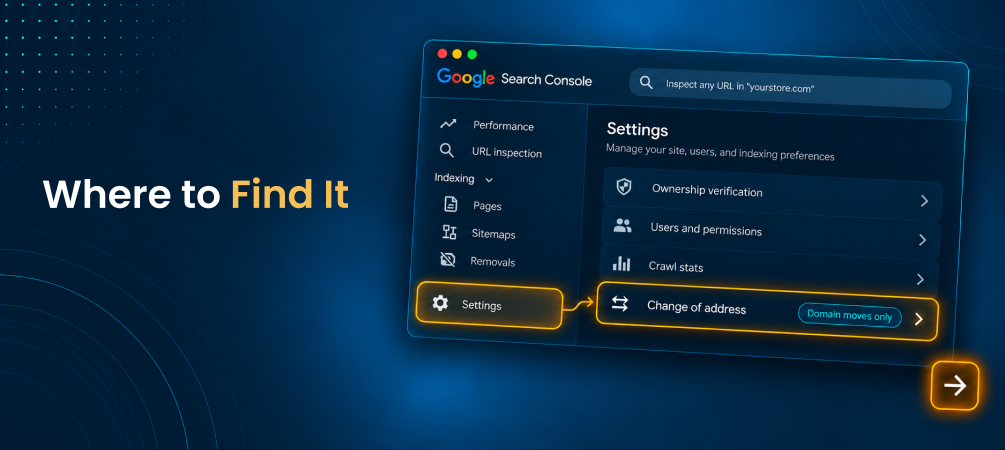 Google Search Console Change of Address tool for domain-level site moves