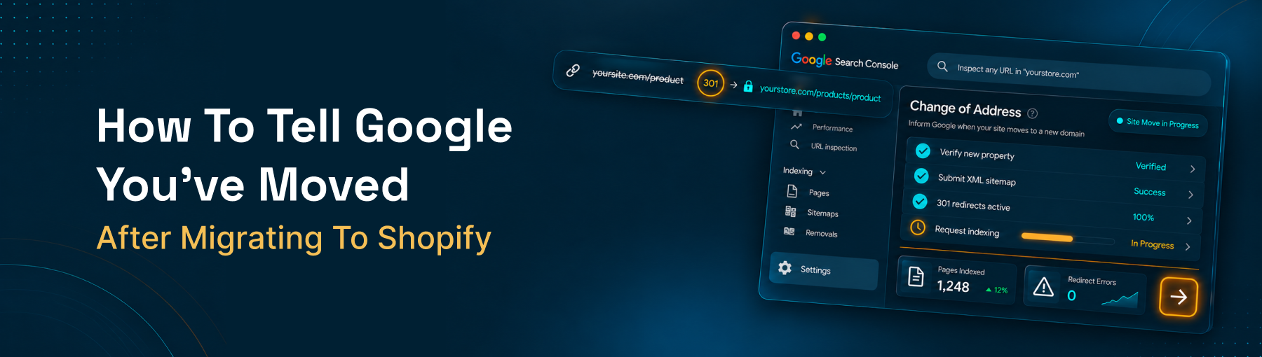 How to tell Google you've moved after migrating to Shopify