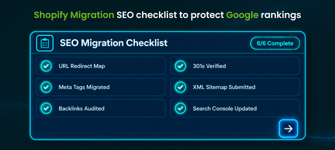 Shopify migration SEO checklist to protect Google rankings